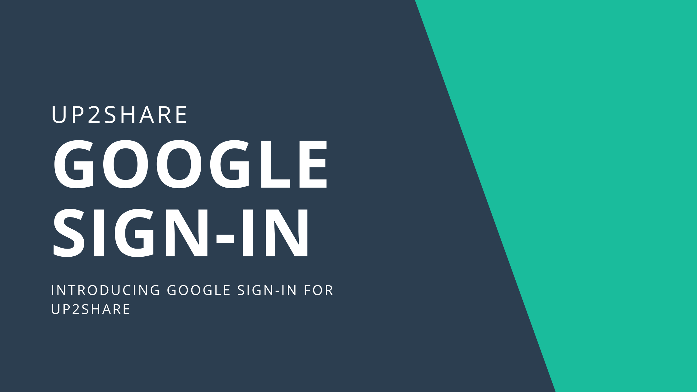 google signin for up2share