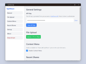 Up2Share Desktop App